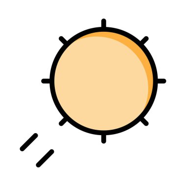 Seyahat renk simgesi beyaz arka planda, vektör çizim 