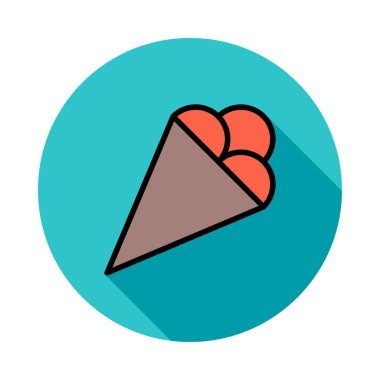 dondurma ikonu vektör illüstrasyonu