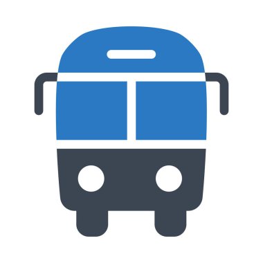 Beyaz arkaplanda izole edilmiş otobüs