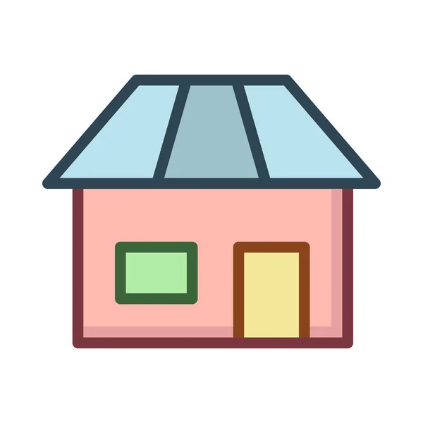 Huis Pictogram Vector Illustratie — Stockvector