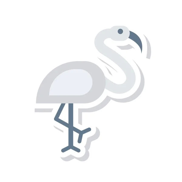 Bird Web Icon Vector Illustration — Stock Vector