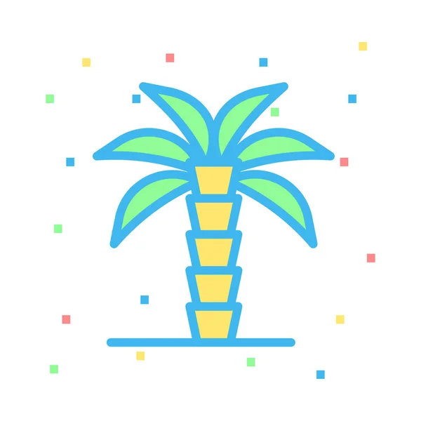 Palm Tree Icon Vector Illustration — Stock Vector