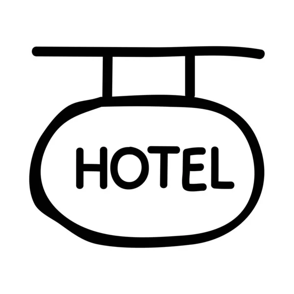 Illustration Vectorielle Signe Hôtel — Image vectorielle