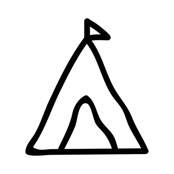 Zelt Symbol Vektor Illustration — Stockvektor