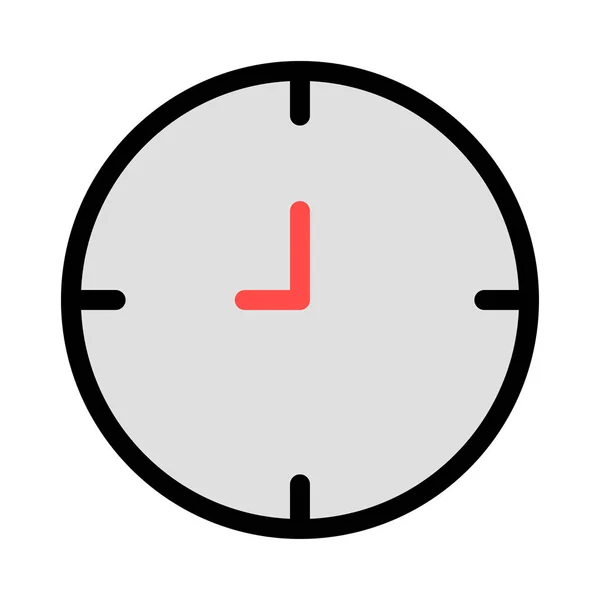 Reloj Icono Vector Ilustración — Vector de stock