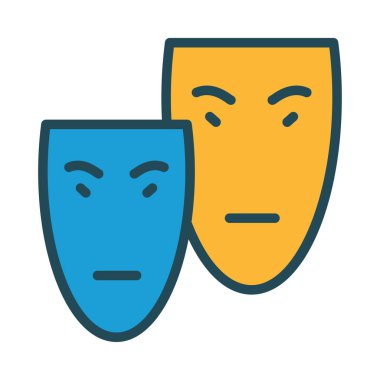 Maskeleri simge vektör çizim 