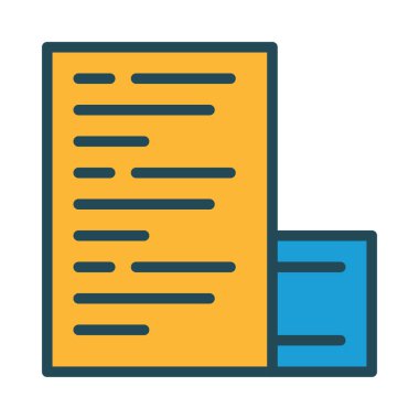 belge web simgesi, vektör illüstrasyonu 