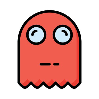 ghoast web simgesi, vektör çizim 