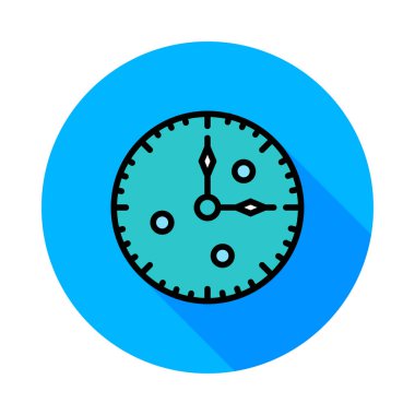 Saat simgesi vektör illüstrasyonu 