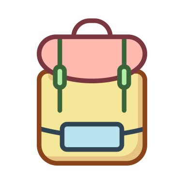 çanta web simgesi vektör illüstrasyonu  