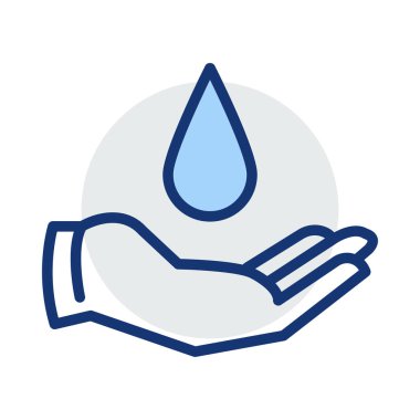 El ve açılan web simgesi, vektör çizim 