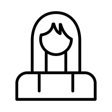 kadın avatar web simgesi 