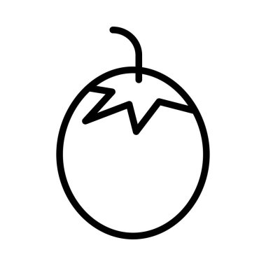 Patlıcan web simge vektör çizim  