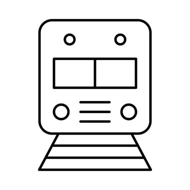 tren simgesi vektör illüstrasyonu 