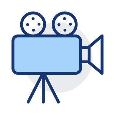 video kamera ikonu vektör illüstrasyonu