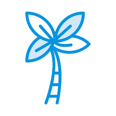 Palmiye ağacı ikonu vektör illüstrasyonu 