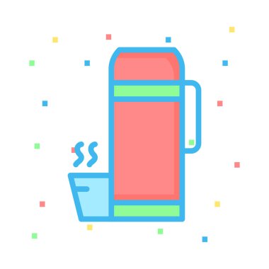 çay web simgesi, vektör illüstrasyonu 