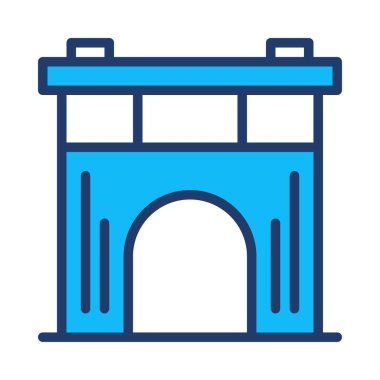 Kapı web simge vektör çizim 