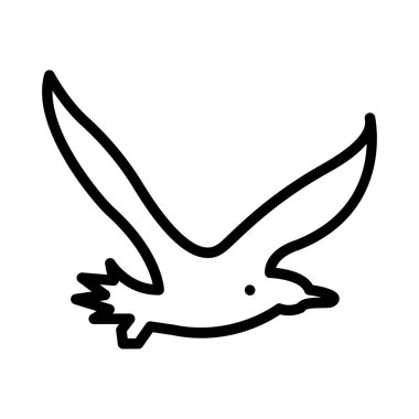 kuş ağı simgesi, vektör illüstrasyonu 