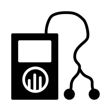 Player web simgesi, vektör çizim 