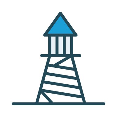 kule ağ simgesi, vektör illüstrasyonu 