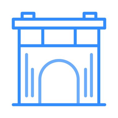 Kapı web simge vektör çizim 