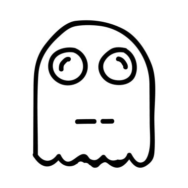 hayalet web simgesi, vektör çizim 