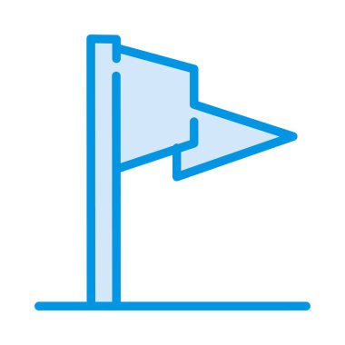 bayrak web simgesi, vektör illüstrasyonu 