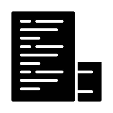 belge web simgesi, vektör illüstrasyonu 