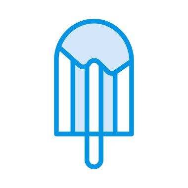 dondurma ikonu vektör illüstrasyonu