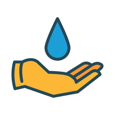 El ve açılan web simgesi, vektör çizim 