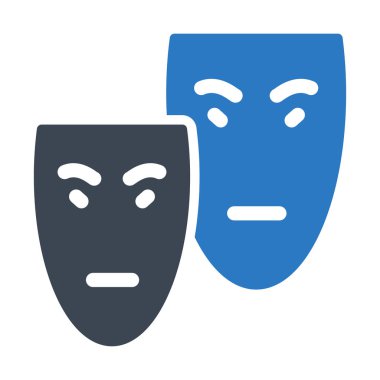 Maskeleri simge vektör çizim 