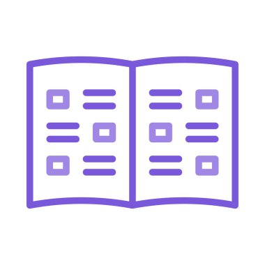 kitap düz simgesi, vektör illüstrasyonu 