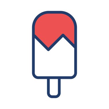dondurma ikonu vektör illüstrasyonu