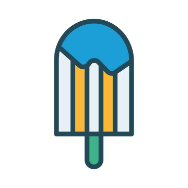 dondurma ikonu vektör illüstrasyonu