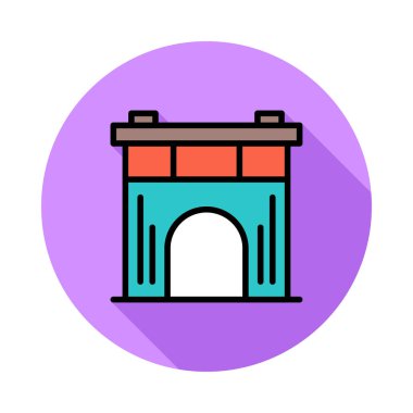 Kapı web simge vektör çizim 