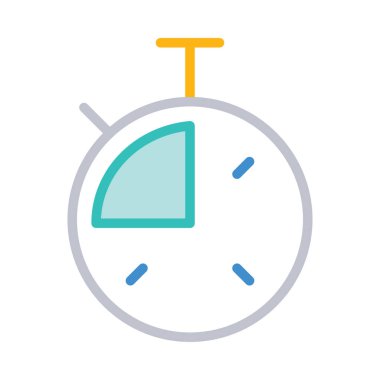 kronometre simgesi, vektör illüstrasyonu 