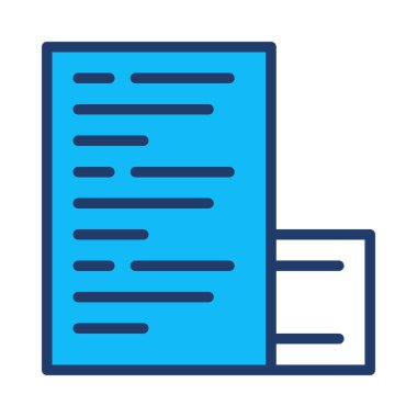 belge web simgesi, vektör illüstrasyonu 