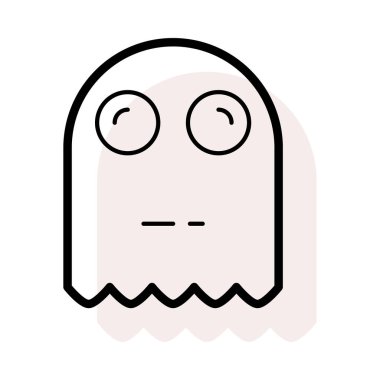 hayalet web simgesi, vektör çizim 