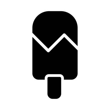 dondurma ikonu vektör illüstrasyonu