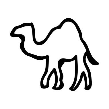 deve web simgesi, vektör çizim 