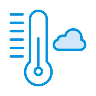 termometre ağ simgesi vektör çizimi 