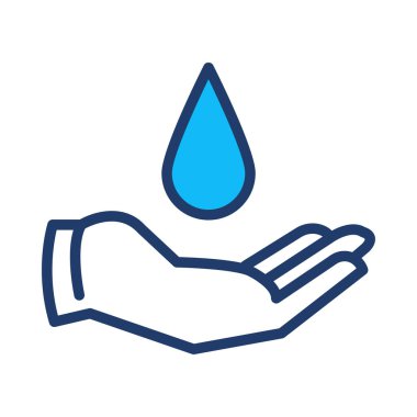 El ve açılan web simgesi, vektör çizim 