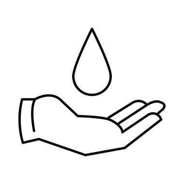 El ve açılan web simgesi, vektör çizim 