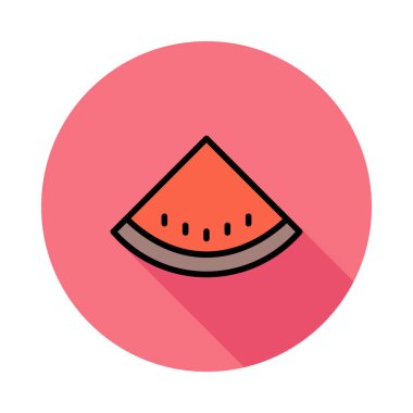 Karpuz simgesi vektör illüstrasyonu