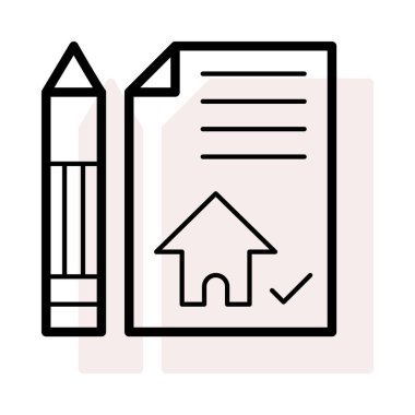 belge web simgesi, vektör illüstrasyonu 