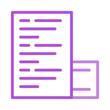 belge web simgesi, vektör illüstrasyonu 