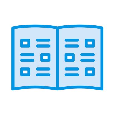 kitap düz simgesi, vektör illüstrasyonu 