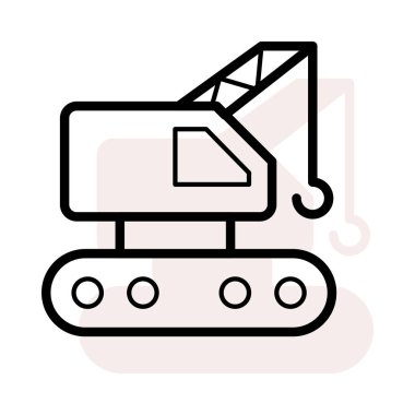 makine web simge vektör çizim 