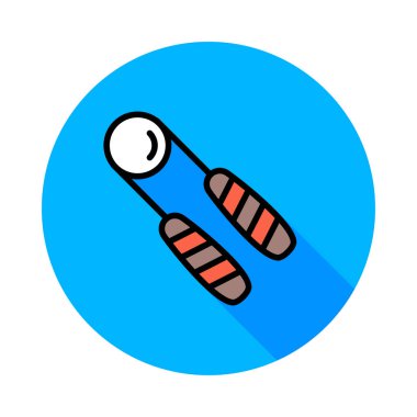 atlama ipi web simgesi, illüstrasyon vektör 